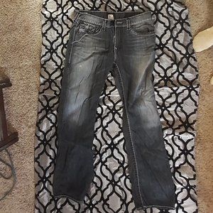 Men's True Religion black denim jeans size 38